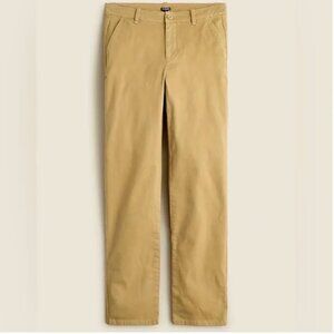 NWT J.Crew | Honey Brown Kate Straight Leg Cotton Pant in Chino, 18